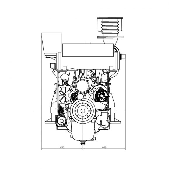 Motor-Marino-YTO-Motor-Marino-YTO-YM6S4WF-C320-frente